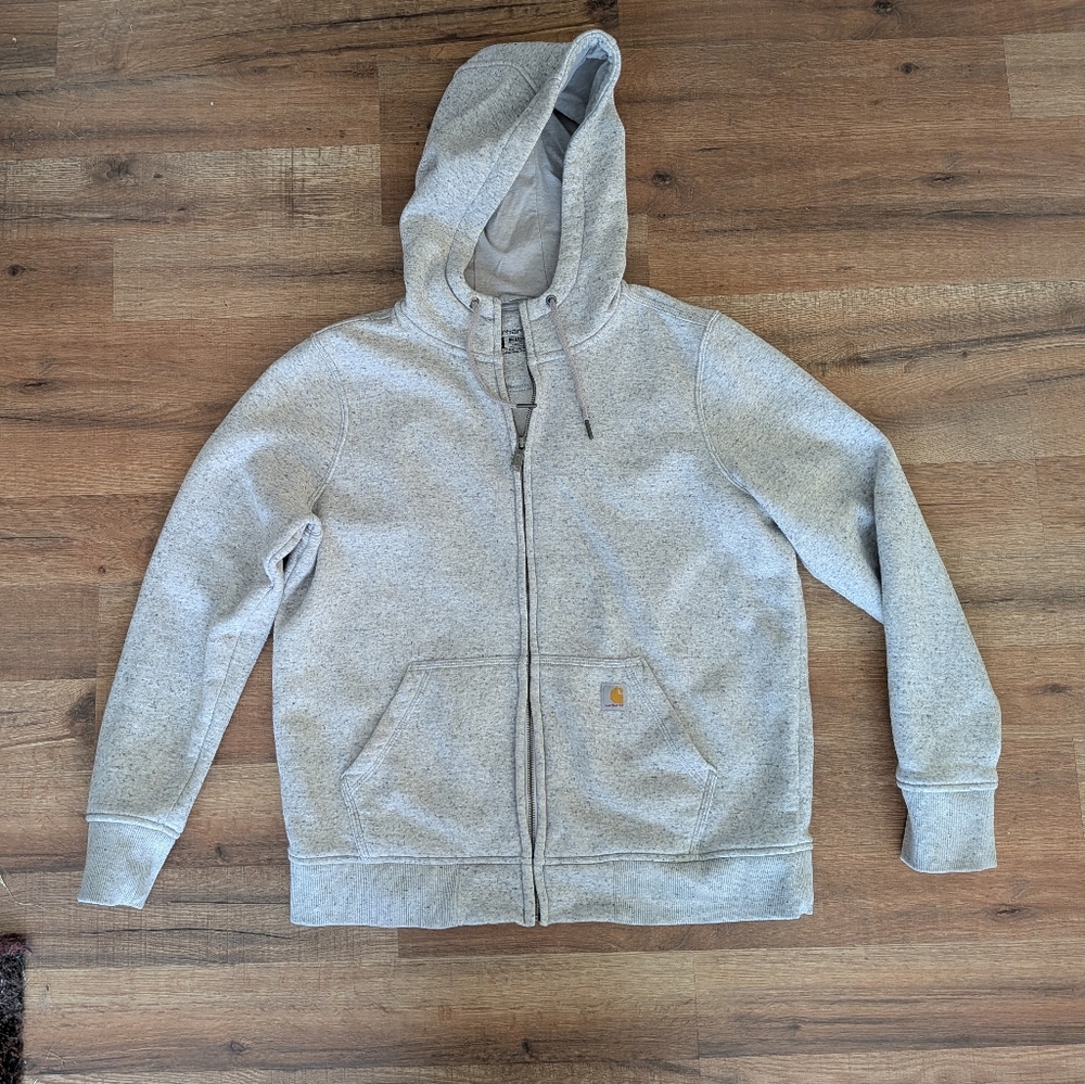 Carhartt Heather Gray Zip Hoodie
